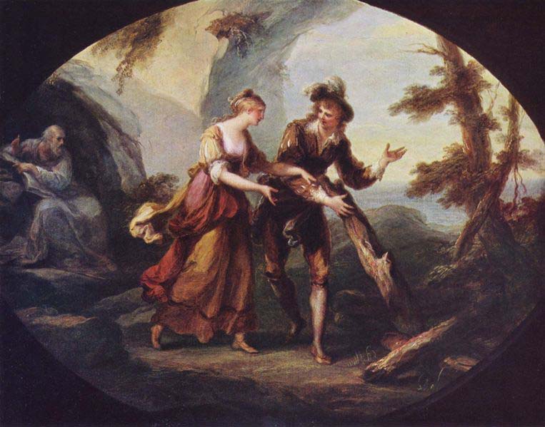 Miranda and Ferdinand in The Tempest